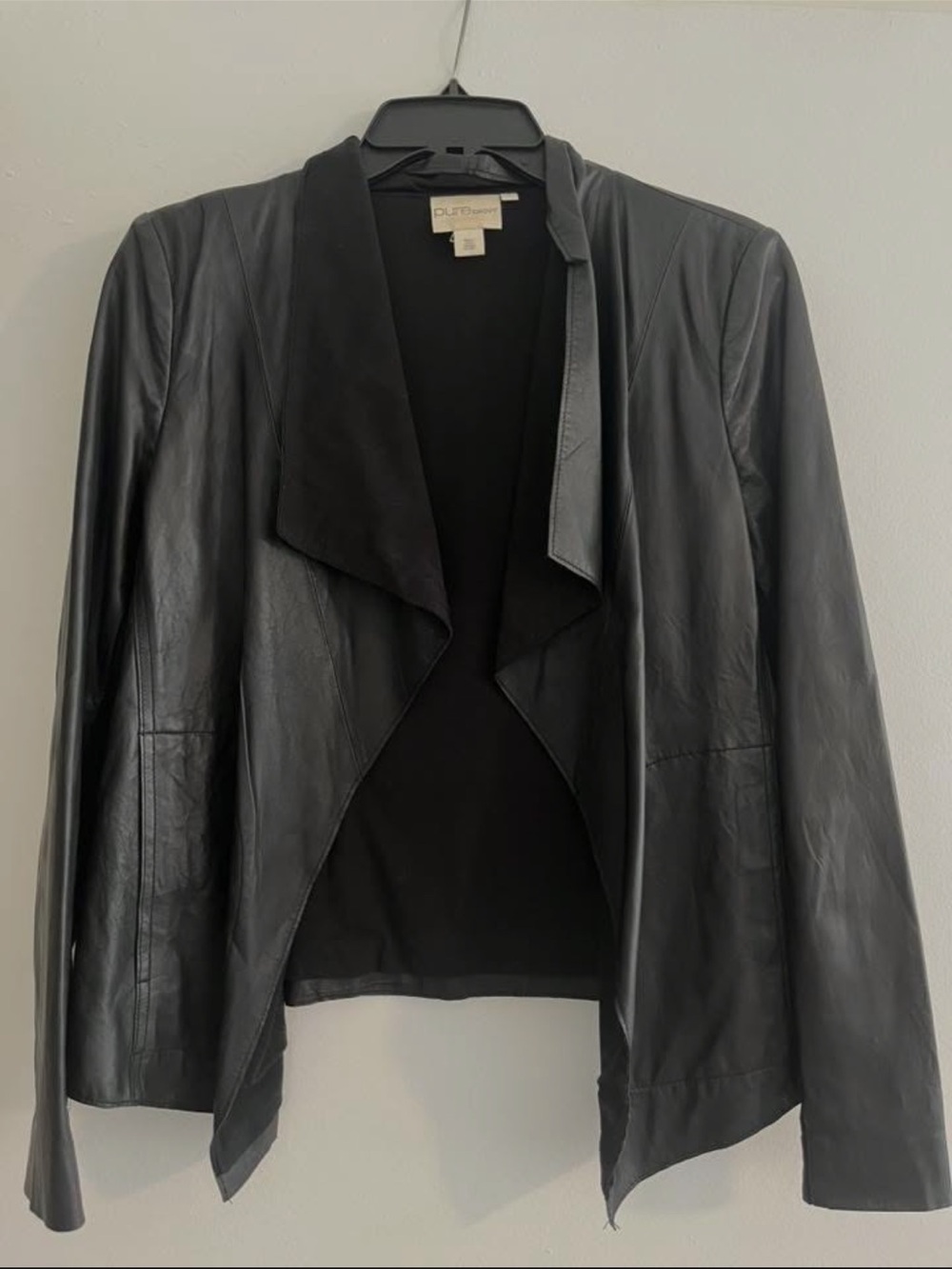 Pure DKNY Black Leather Jacket